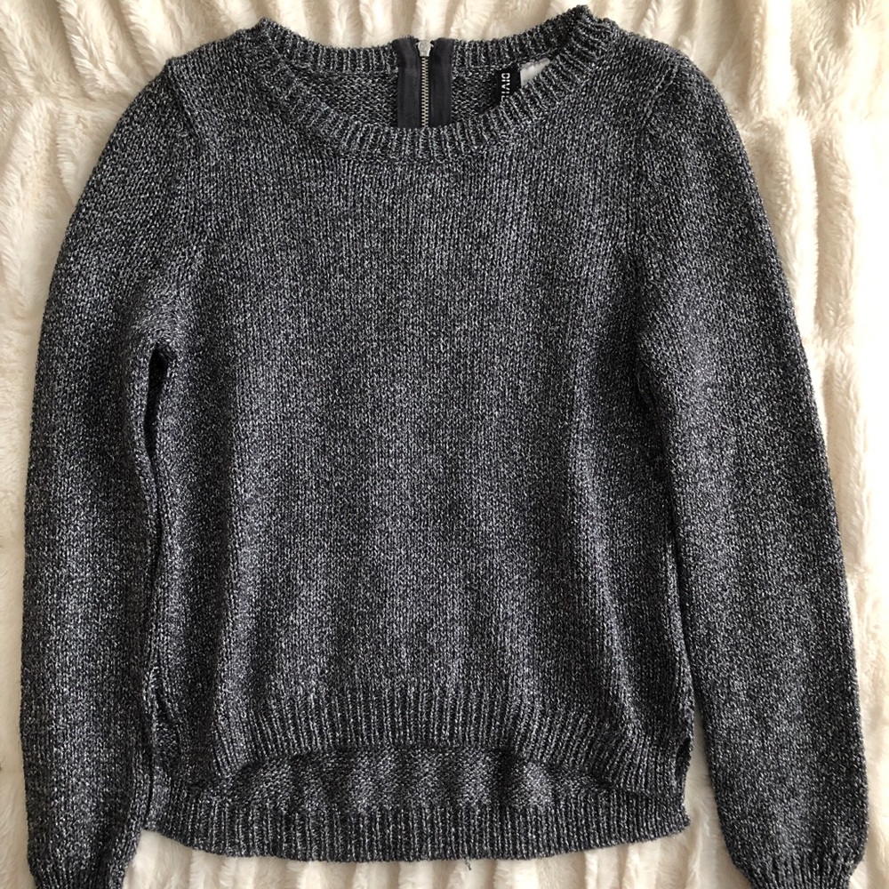H&M Sweater- Grey Metallic- Size 4
